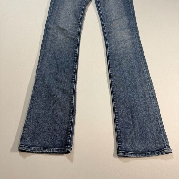 Dear John Bootcut Distressed Women's Medium Wash Jeans Size 25 Tailor Made Chic - Picture 11 of 14